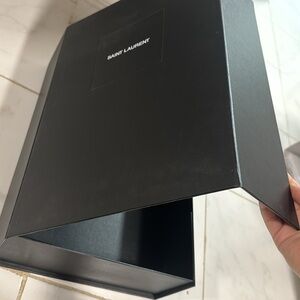 Saint Laurent dust tote bag and large box bundle